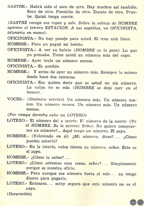 TEATRO BREVE, 1969 - PLÁ/DOMÍNGUEZ - HISTORIA DE UN NÚMERO DE JOSEFINA PLÁ